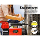 Giantz High-Performance 12V Air Compressor - Red