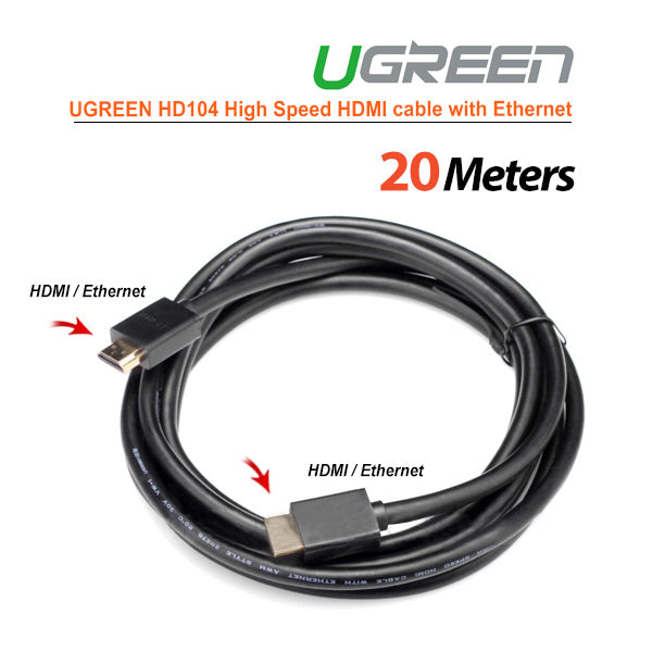 UGREEN 20M High-Speed Full Copper HDMI Cable with Ethernet