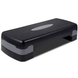 Adjustable Dual-Level Aerobic Step Bench for Home Fitness