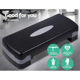 Adjustable Dual-Level Aerobic Step Bench for Home Fitness