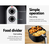 Devanti 7L No-Oil Air Fryer - Sleek Black Design