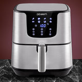 Devanti 7L Oil-Free Air Fryer with LCD Touch Control - Versatile Kitchen Cooker