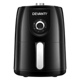 Devanti 1.8L Healthy Oil-Free Air Fryer with 360° Air Circulation and Timer