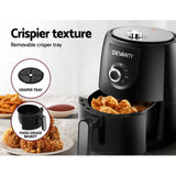 Devanti 1.8L Healthy Oil-Free Air Fryer with 360° Air Circulation and Timer