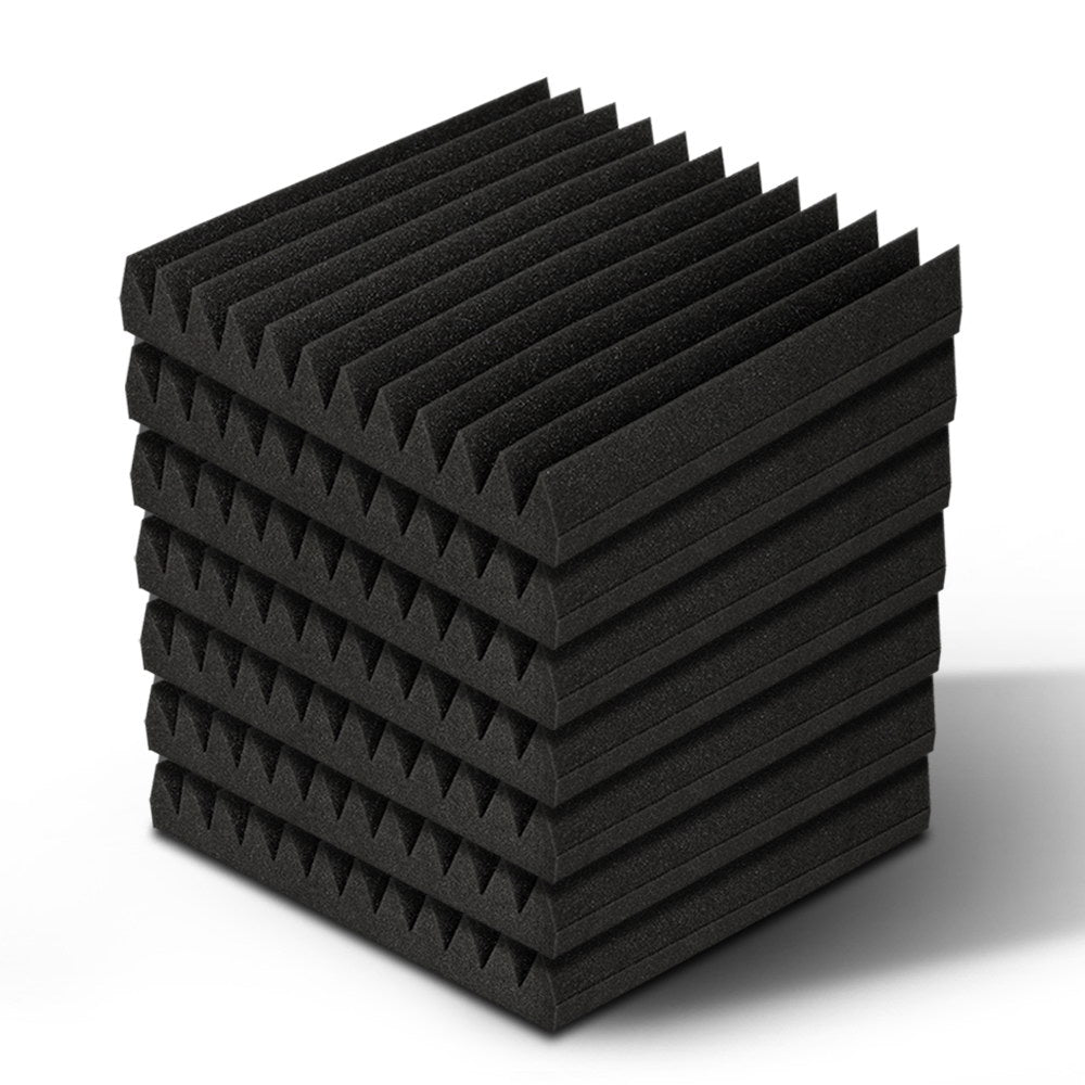 20-Pack High-Density Acoustic Foam Panels - 30x30cm Sound Absorption Tiles for Studios and Home Theatres