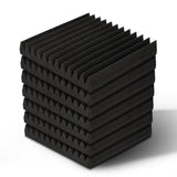 40-Pack Wedge Acoustic Foam Panels for Studio Soundproofing - 30x30cm - Front View