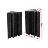 40-Pack High-Density Corner Bass Trap Acoustic Foam for Sound Absorption and Noise Reduction - Top-Down View