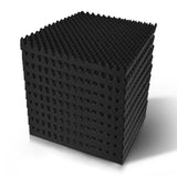 20-Pack Eggshell Acoustic Foam Panels for Enhanced Sound Absorption - 50x50CM