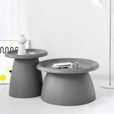 ArtissIn Modern Mushroom Round Coffee Table - 50CM Grey Side Accent Table