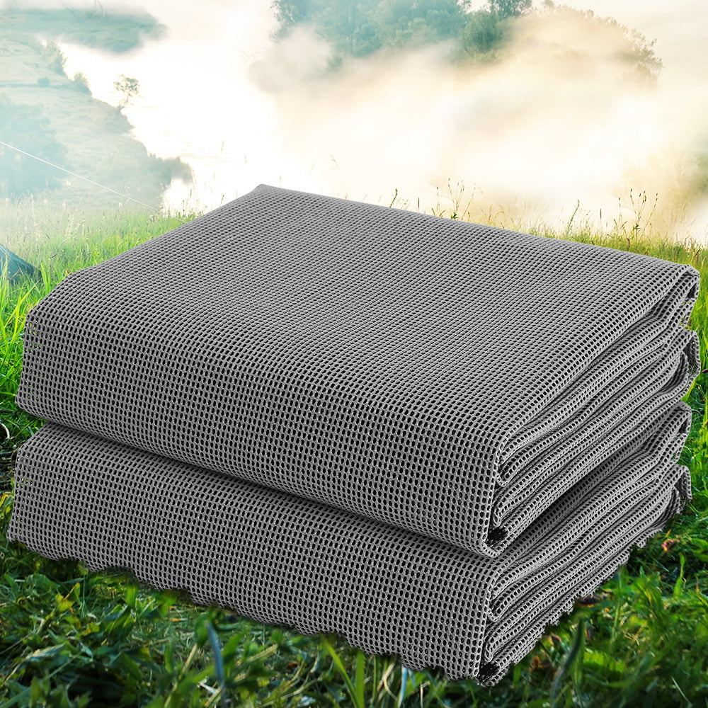 Weisshorn Heavy-Duty 6M Camping Annex Matting - Pack of 2 Breathable Floor Mats