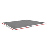 Weisshorn Heavy-Duty Grey Annex Matting - 4m x 2.5m Portable Floor Mat