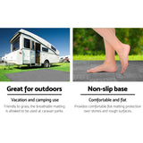 Weisshorn 6M x 2.5M Heavy-Duty Camping & Caravan Floor Mat - UV Treated, Non-Slip, Mould Resistant