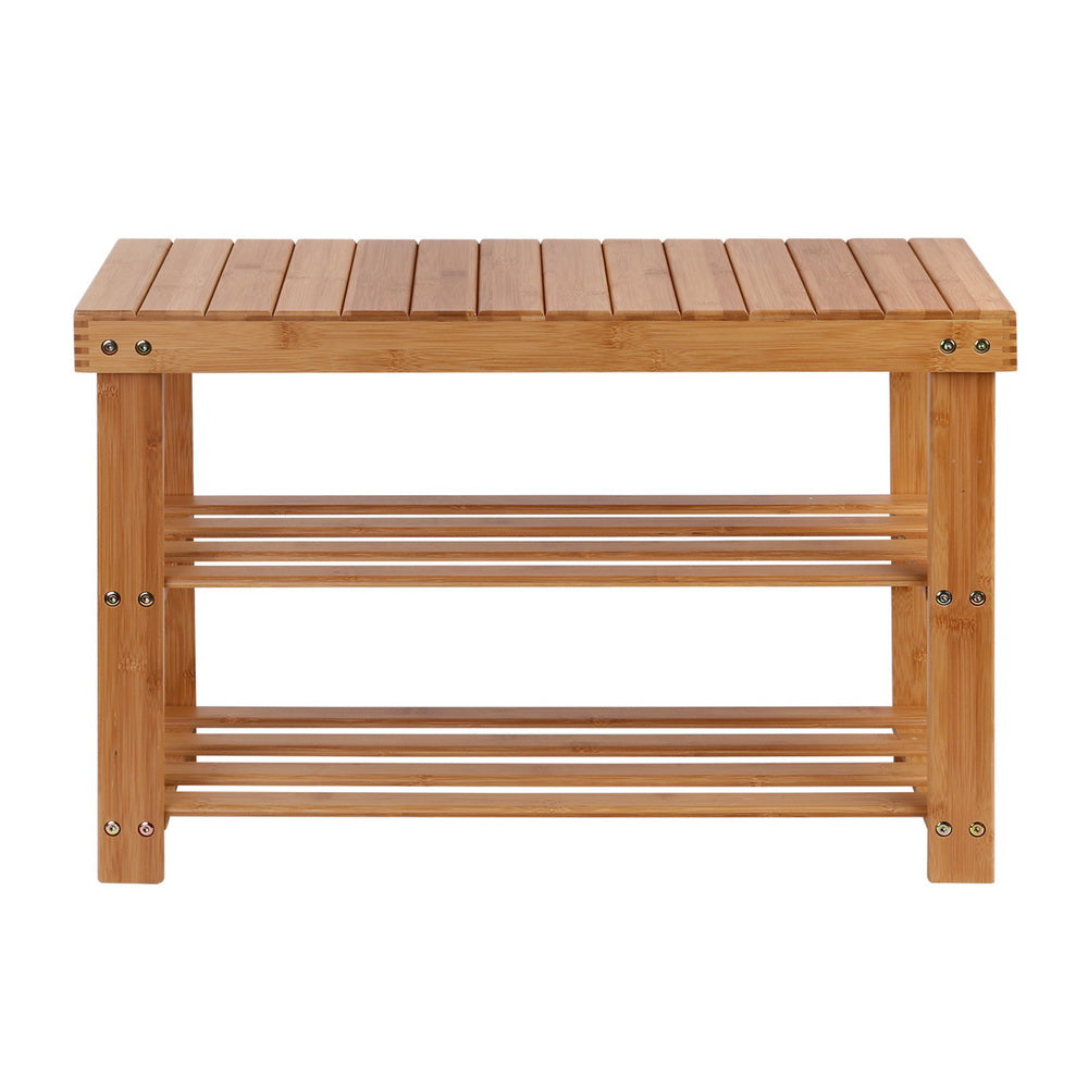 Bamboo Multi-Functional Shoe Rack and Seating Bench