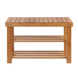 Bamboo Multi-Functional Shoe Rack and Seating Bench