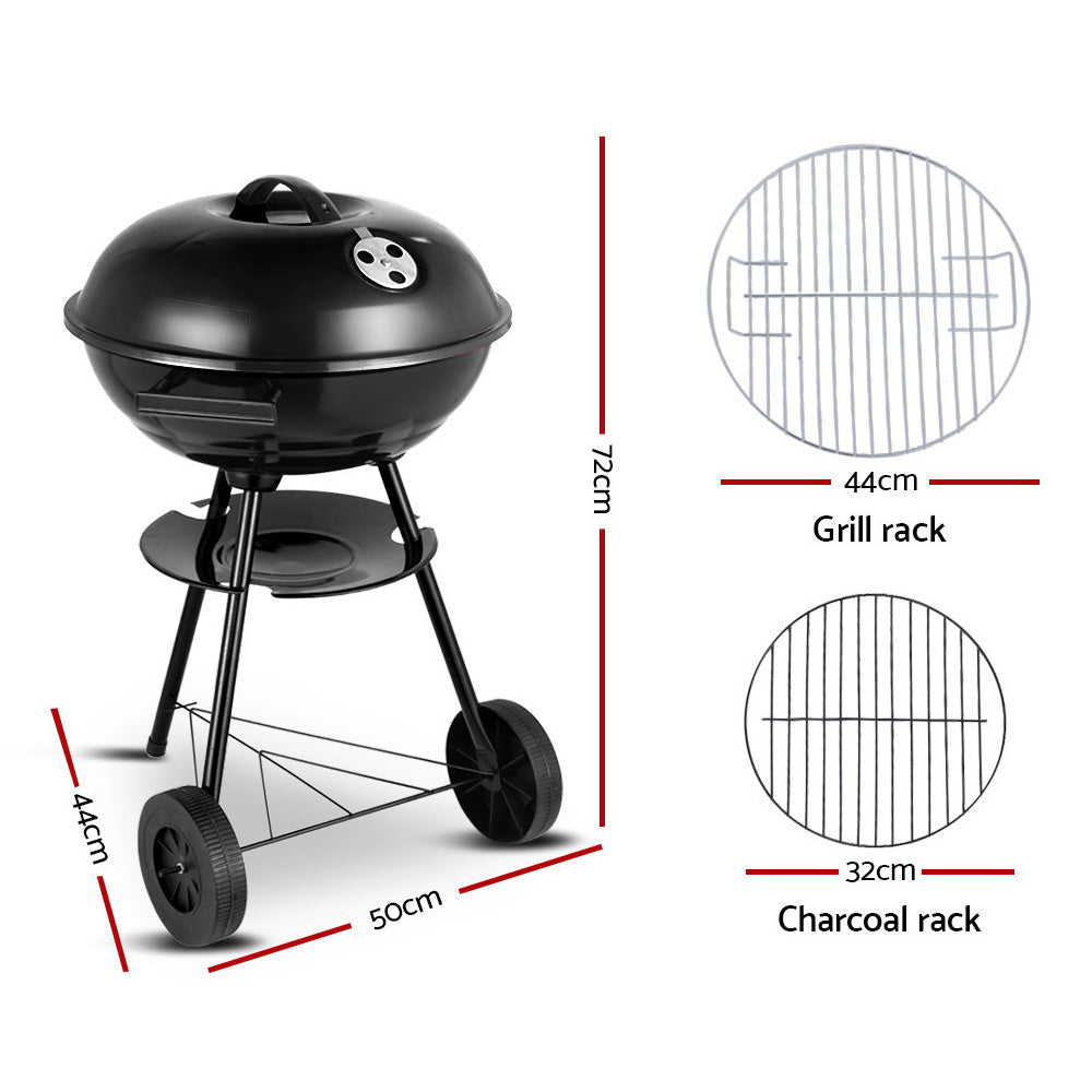 Compact Outdoor Charcoal BBQ Smoker for Camping and Tailgating