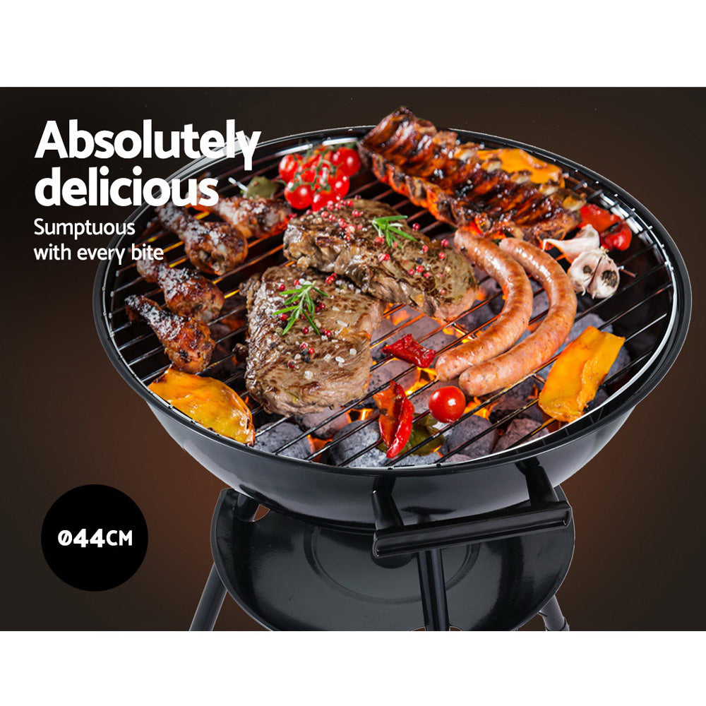 Compact Outdoor Charcoal BBQ Smoker for Camping and Tailgating