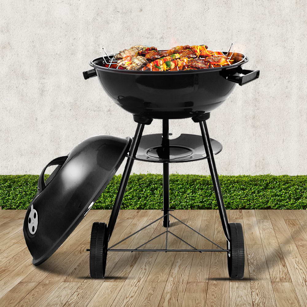 Compact Outdoor Charcoal BBQ Smoker for Camping and Tailgating