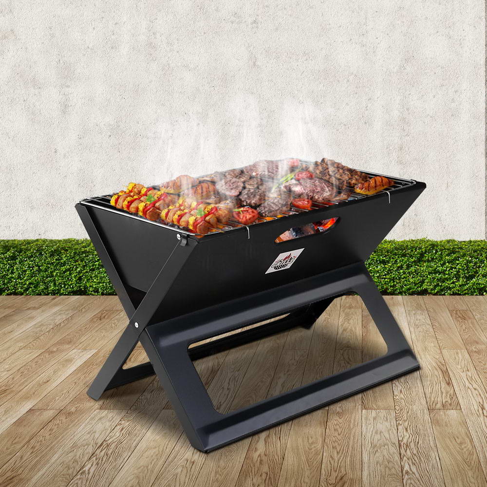 Grillz Portable Charcoal BBQ Grill for On-the-Go Outdoor Cooking