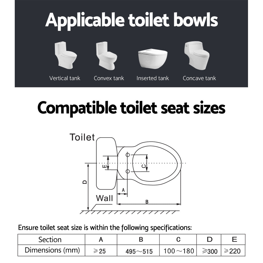 Advanced Smart Bidet Seat with Customizable Wash Options and Auto Hygiene Features