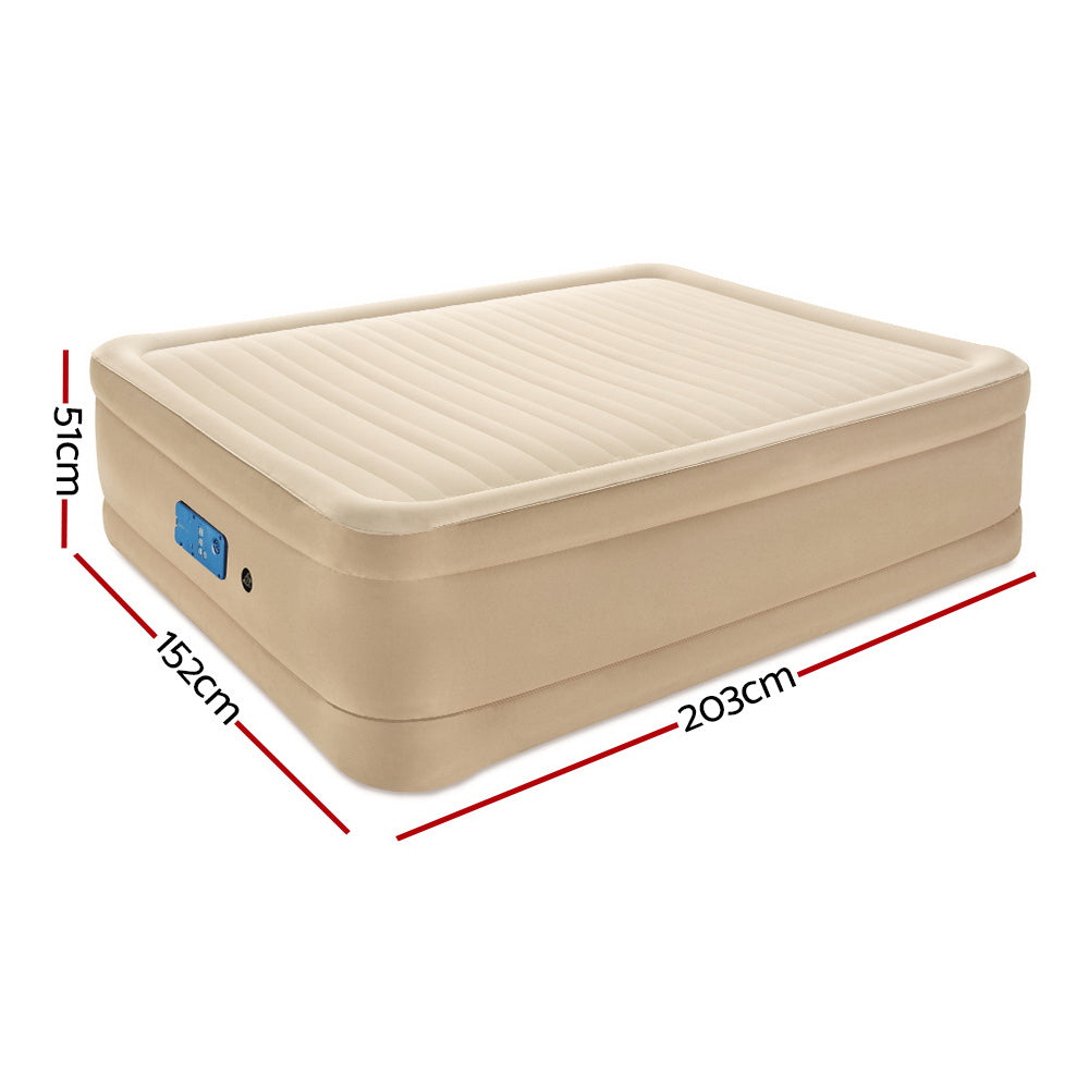 Bestway Queen Size Inflatable Air Mattress with Built-in AC Pump and USB Charging Port