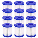 Bestway 12-Pack Replacement Filter Cartridges for 330GPH Above Ground Pool Pumps