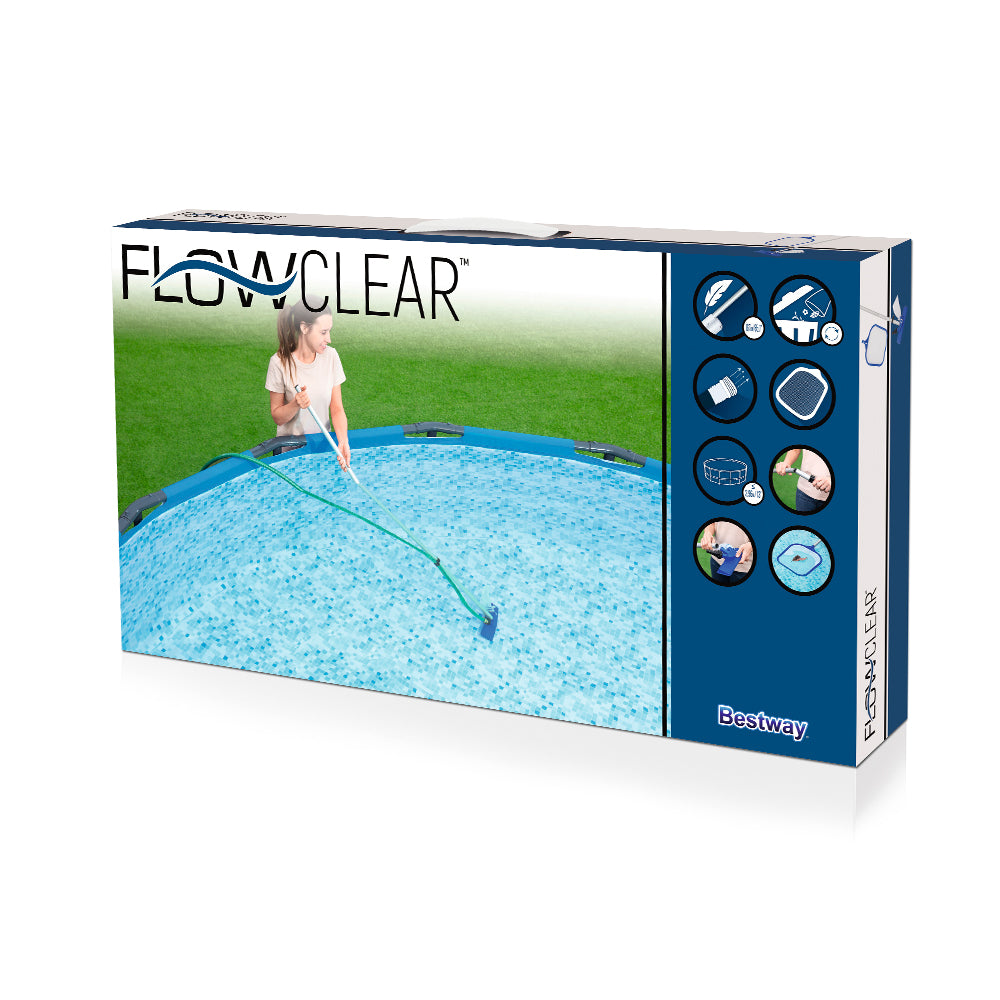 Bestway Flowclear Pool Cleaning Kit with Vacuum and Skimmer Heads