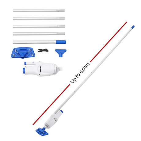 Cordless Rechargeable Bestway Automatic Pool Cleaner with 5-Pole Assembly