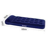 Bestway Navy Single Inflatable Air Bed with Built-in Pillow