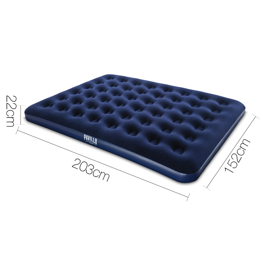 Bestway Durable Queen Size Inflatable Air Mattress - Navy Blue