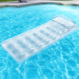 Bestway Inflatable Pool Lounge Float with Built-in Pillow and Repair Kit