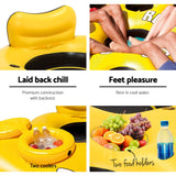 Bestway Rapid Rider Inflatable 4-Person Floating Pool Raft with Coolers and Cup Holders