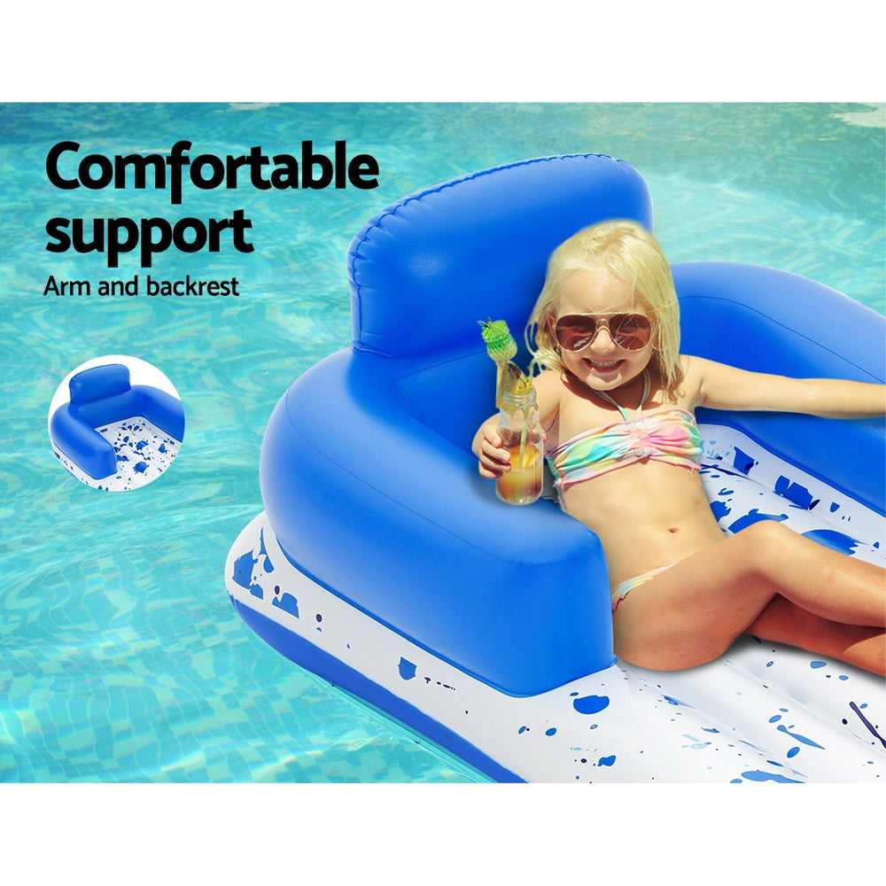 Bestway Inflatable Pool Lounge Chair with Cup Holder for Ultimate Summer Relaxation