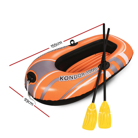 Bestway Kondor Family Inflatable Boat for Water Fun and Play