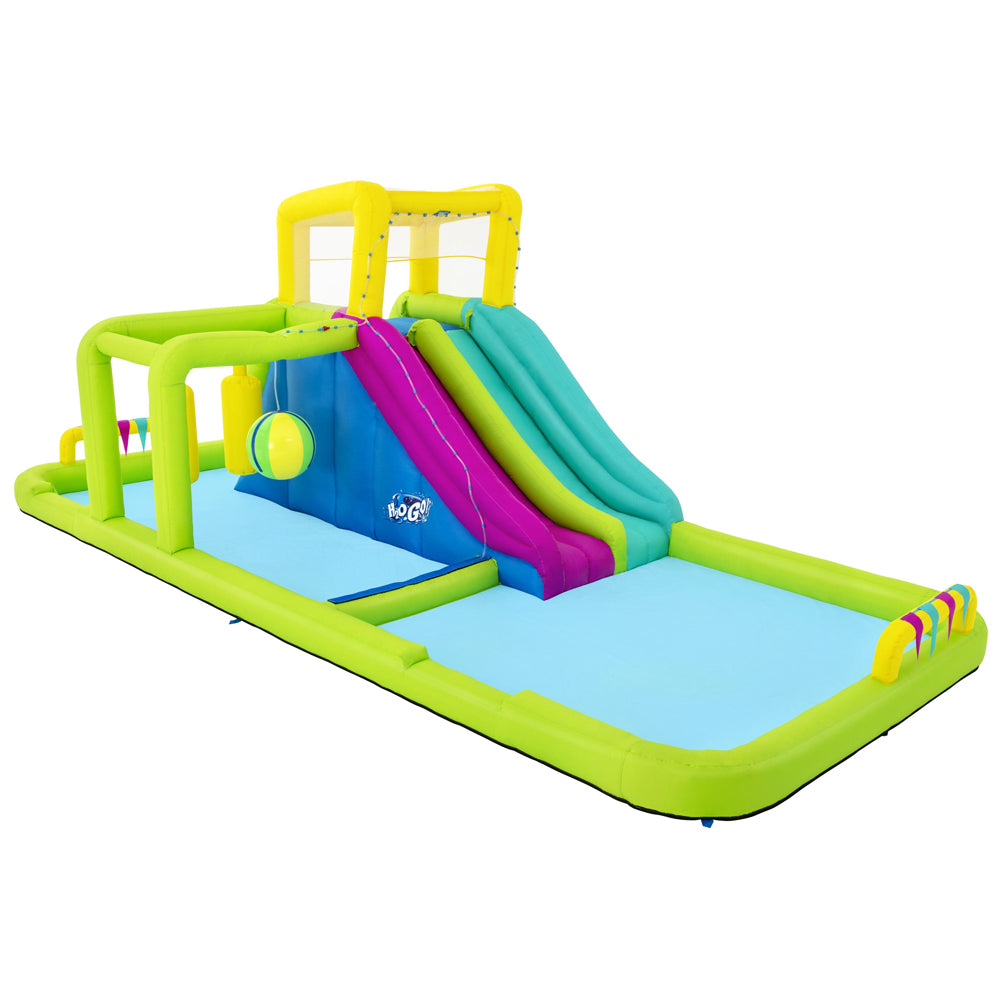 H2OGO! Ultimate Inflatable Splash Course Water Park with Dual Slides and Obstacle Challenges