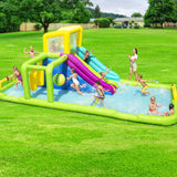 H2OGO! Ultimate Inflatable Splash Course Water Park with Dual Slides and Obstacle Challenges