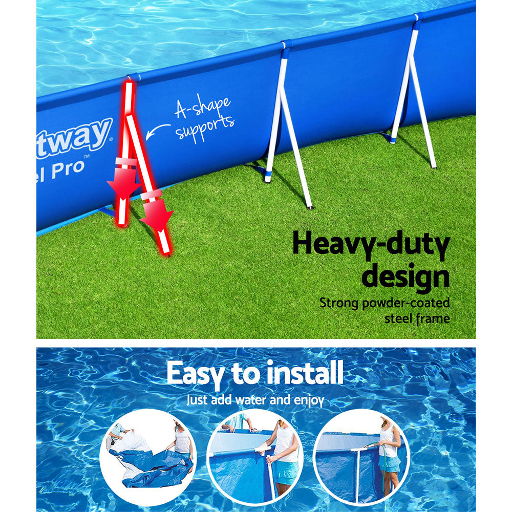 Durable Bestway Steel Pro™ Above Ground Pool – 4M Heavy Duty Frame