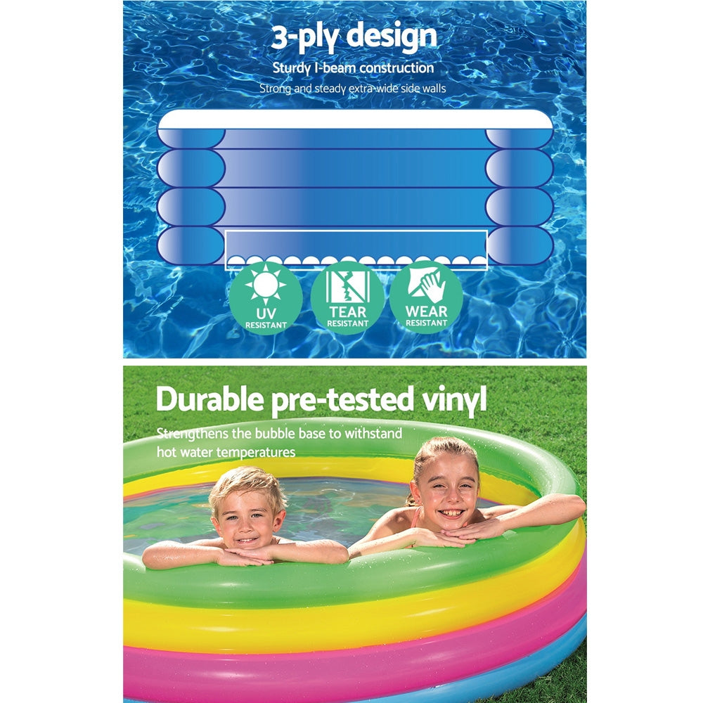 Bestway Round Inflatable Family Pool for Kids – Perfect Summer Splash Zone