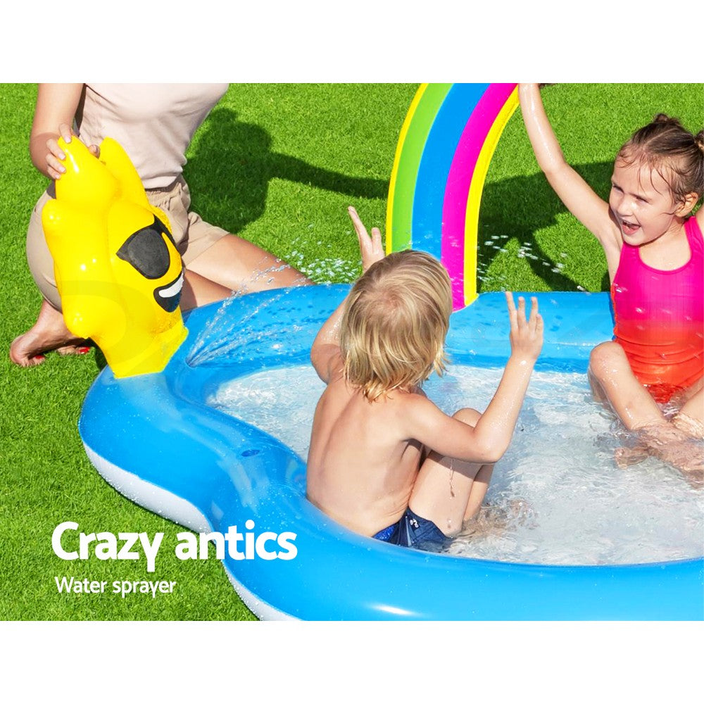 Rainbow Splash Adventure Pool with Slide for Kids by Bestway