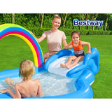 Rainbow Splash Adventure Pool with Slide for Kids by Bestway