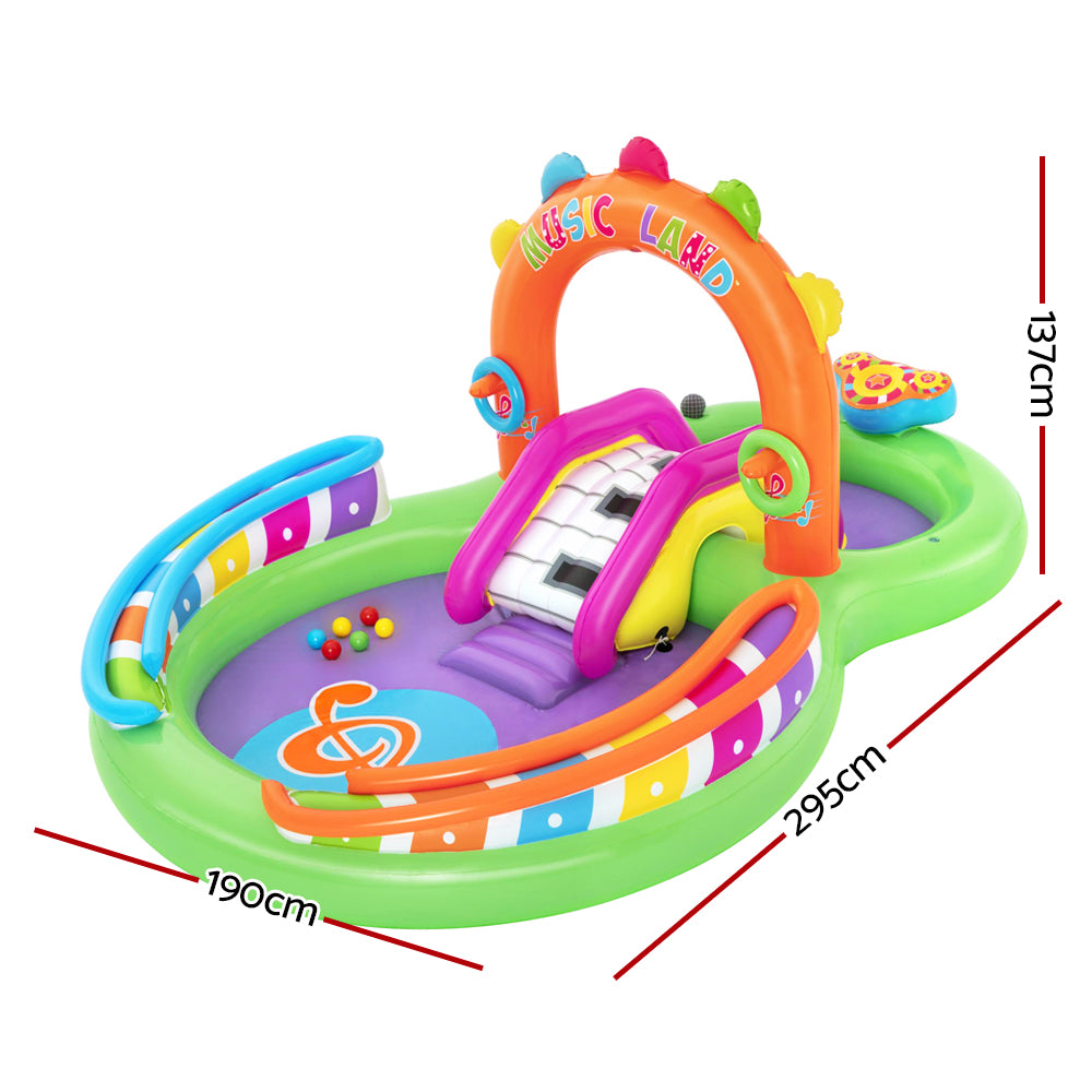 Bestway Sing ‘n Splash Inflatable Play Pool with Musical Instruments for Kids