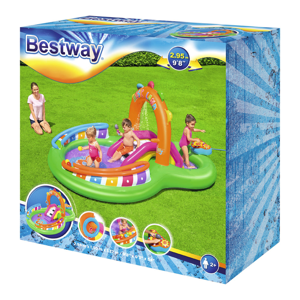 Bestway Sing ‘n Splash Inflatable Play Pool with Musical Instruments for Kids