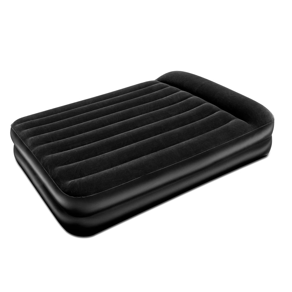 Bestway Queen-Size Inflatable Air Bed with Built-in Pump - Black