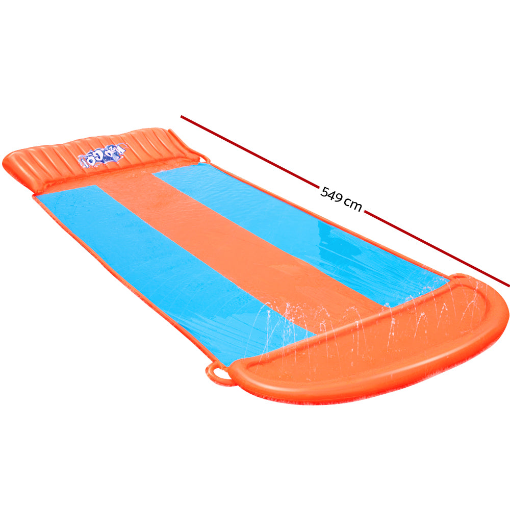 Bestway 5.49M Triple Lane Inflatable Water Slide for Kids - Ultimate Outdoor Splash Fun