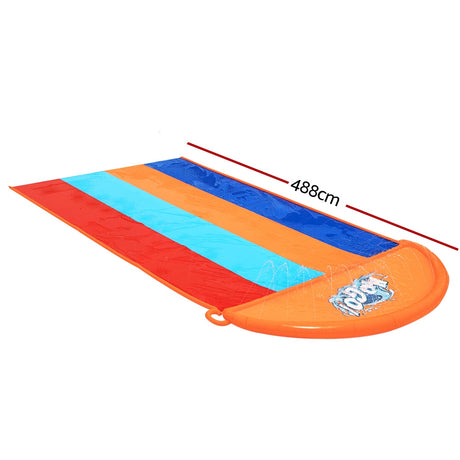 Bestway Inflatable Quadruple Water Slide for Kids - 4.88M Fun Splash Toy