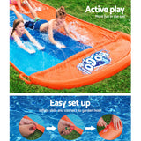 Bestway 4.88M Triple Lane Inflatable Water Slide for Kids - Ultimate Backyard Splash Fun