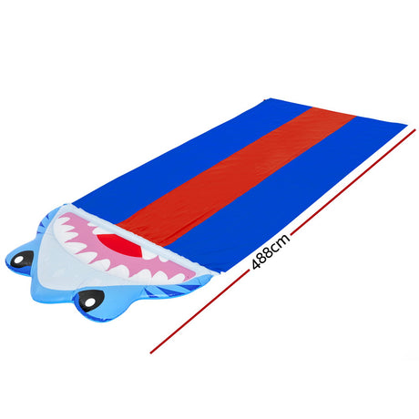 Bestway Inflatable Triple Lane Water Slide for Kids - 4.88m Outdoor Splash Fun