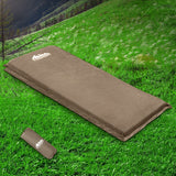 Weisshorn 10CM Thick Joinable Self-Inflating Mattress - Coffee - Single Size