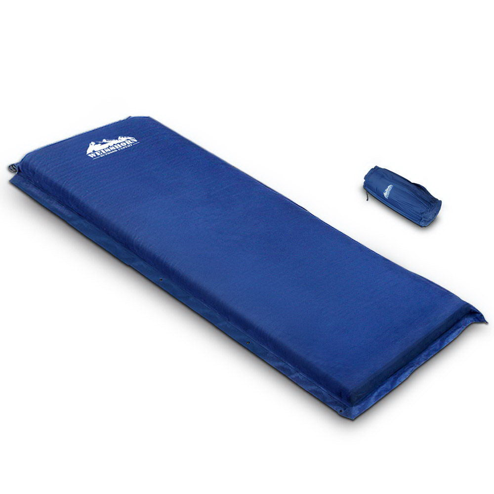 Weisshorn Compact Blue Self-Inflating Camping Mattress