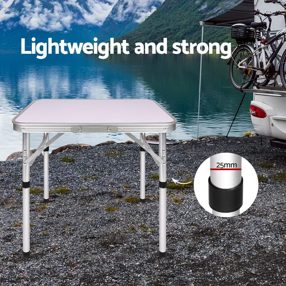 Compact Adjustable Outdoor Folding Table 60cm