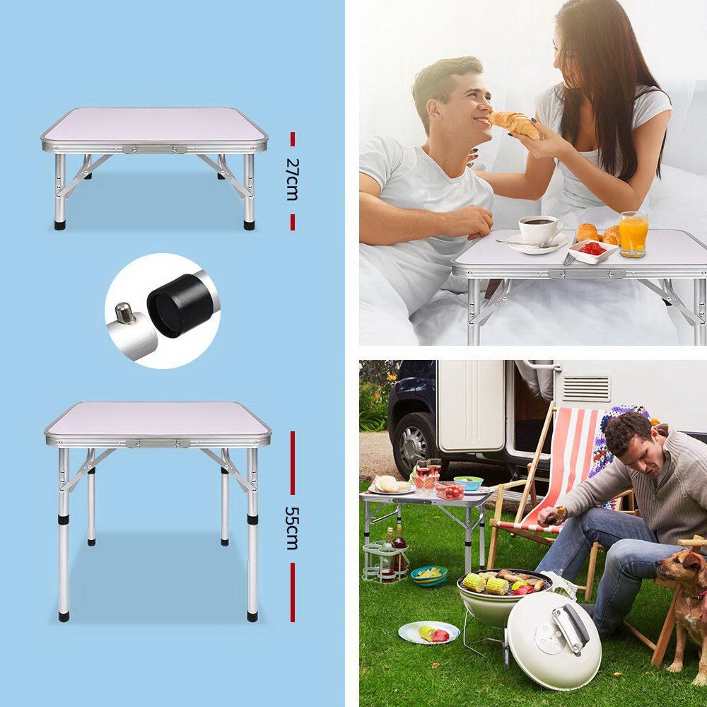 Compact Adjustable Outdoor Folding Table 60cm